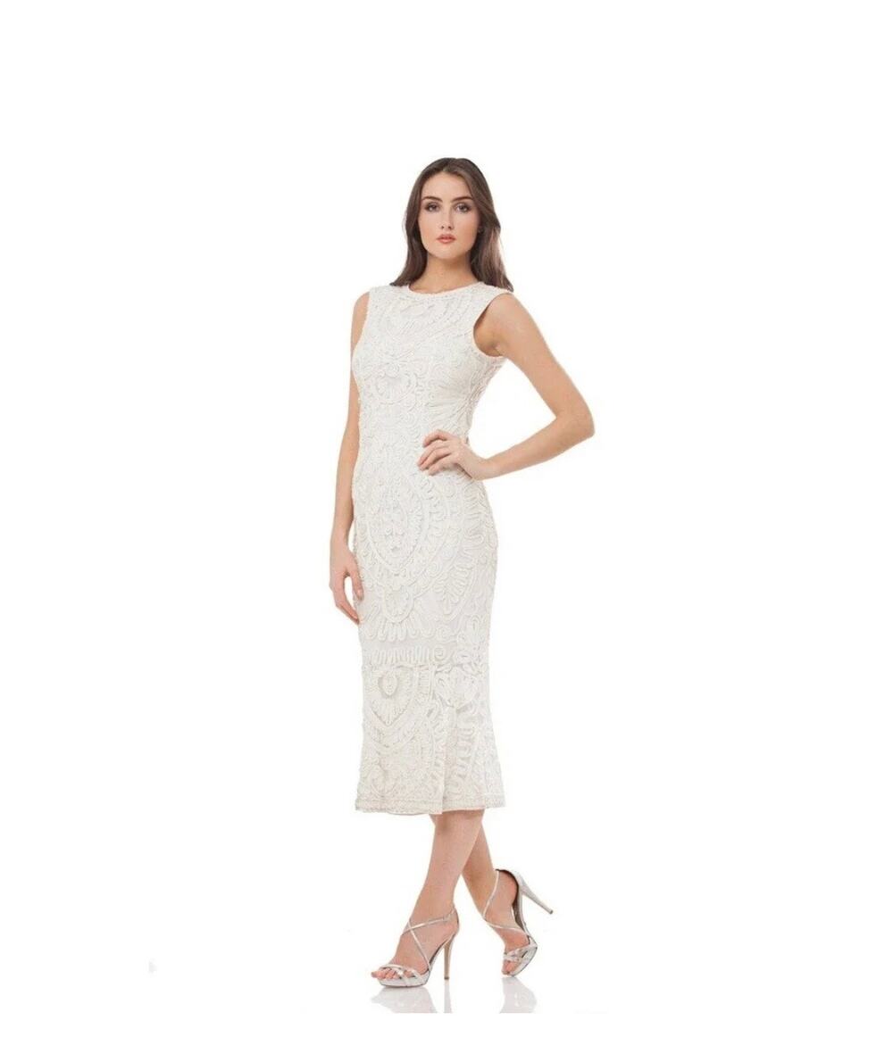 JS Collection Soutache Embroidered Dress Size 14